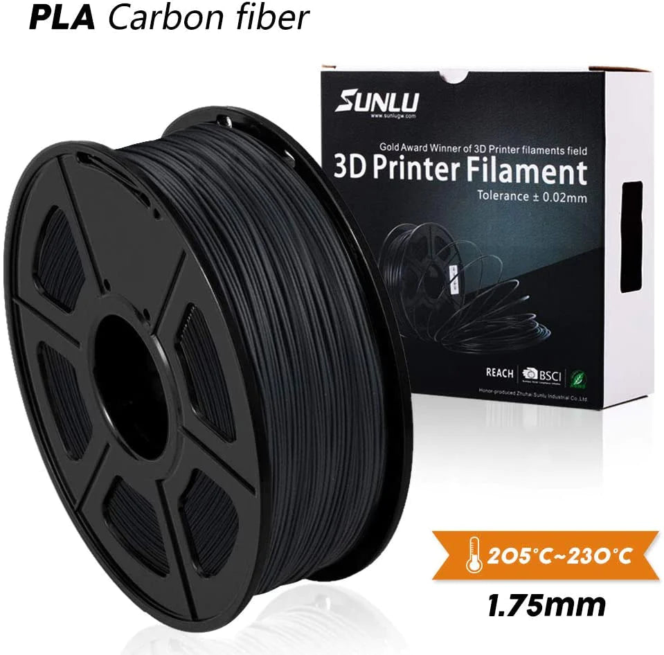 SUNLU PLA Carbon Fiber 3D Filament 1.75mm 1KG