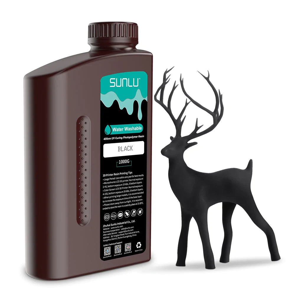 SUNLU Water Washable Resin 1KG | 405nm UV-Curing Bottle