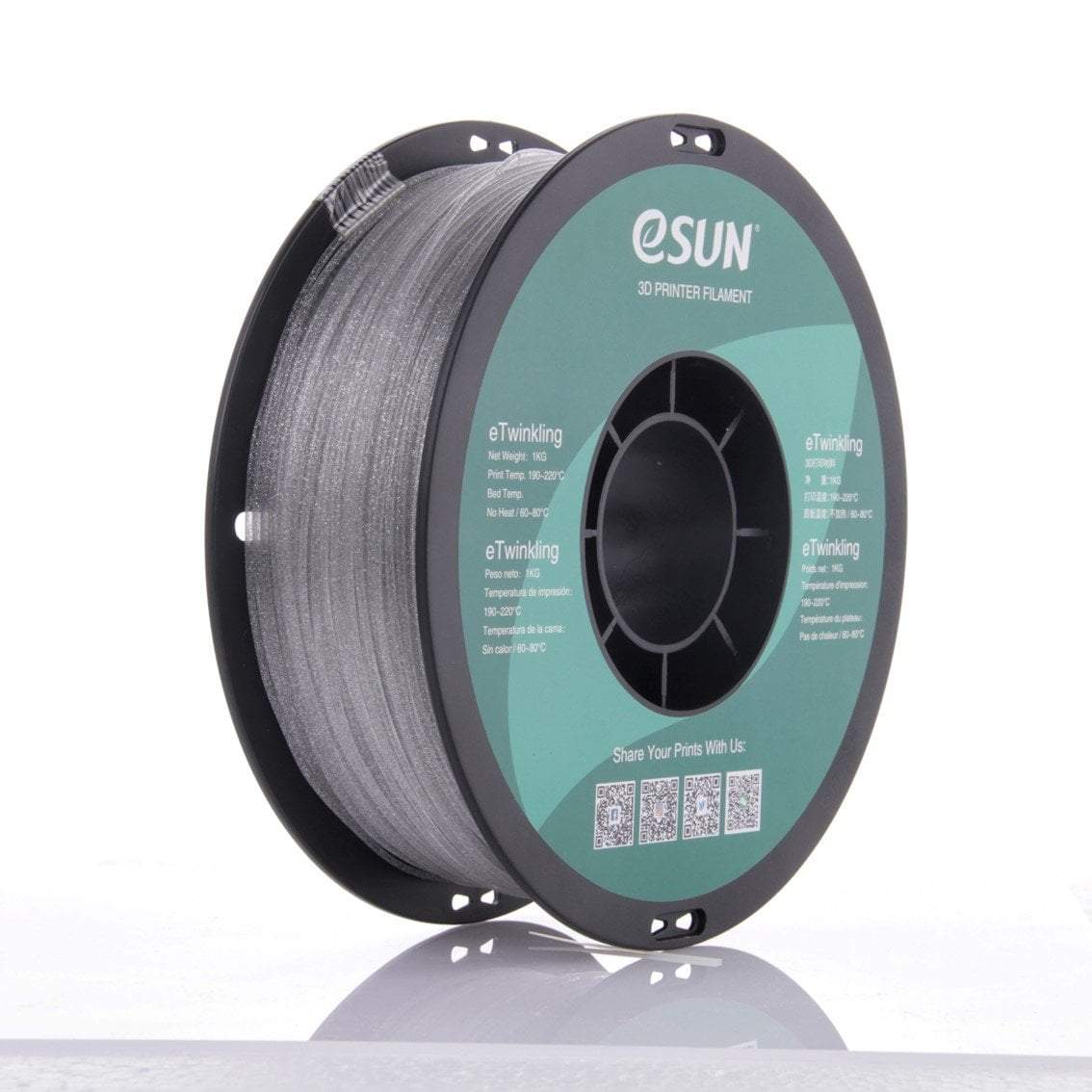 eSUN PLA eTwinkling Glitter 3D Filament 1.75mm 1KG