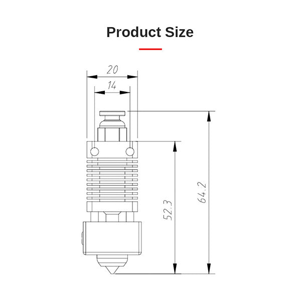 Hotend Kit for Voxelab Aquila | High-Quality Replacement for 3D Printer