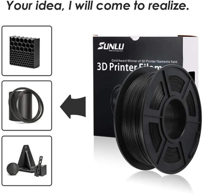 SUNLU PLA Carbon Fiber 3D Filament 1.75mm 1KG
