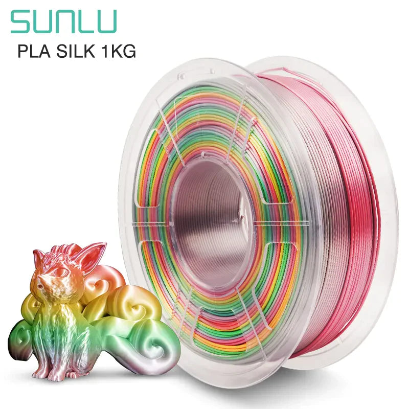 SUNLU PLA Rainbow Silk 3D Filament 1.75mm 1KG