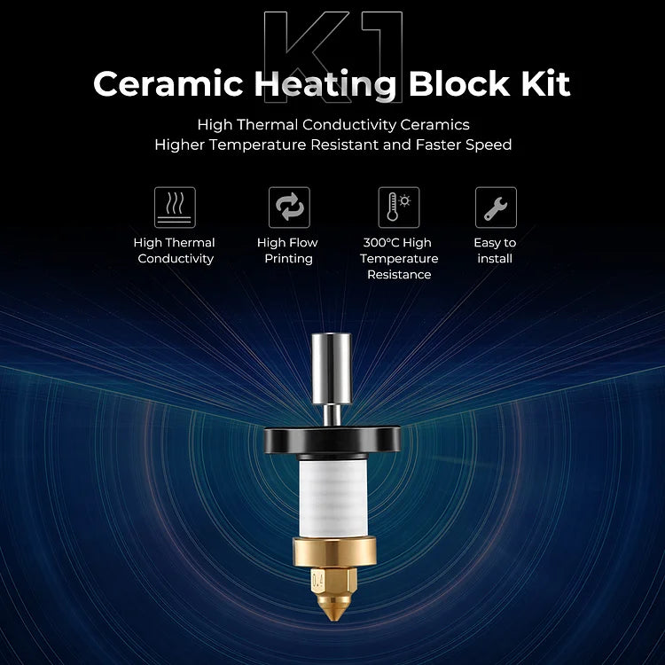 Creality Ceramic Heating Block Kit for K1/K1 Max