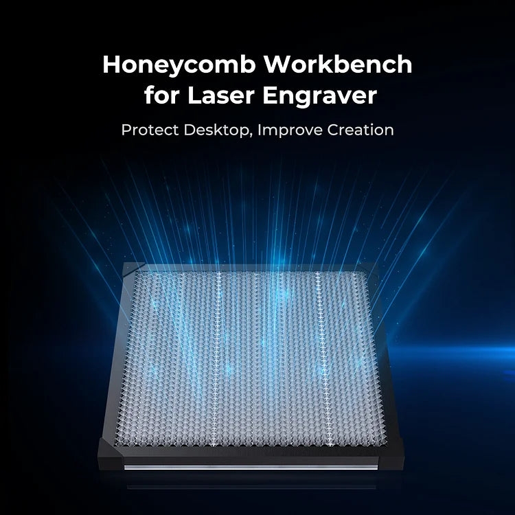 Honeycomb Workbench for Laser Engraver | 456mm x 456mm Large Surface Area