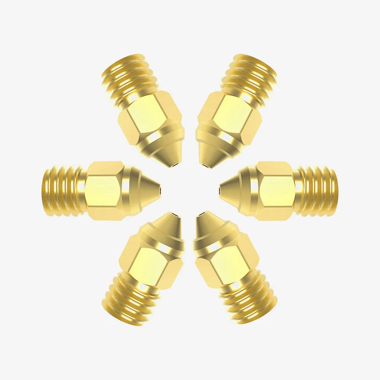 MK-ST Brass Nozzle Kit | High-Quality 5-Piece Set for Smooth 3D Printing