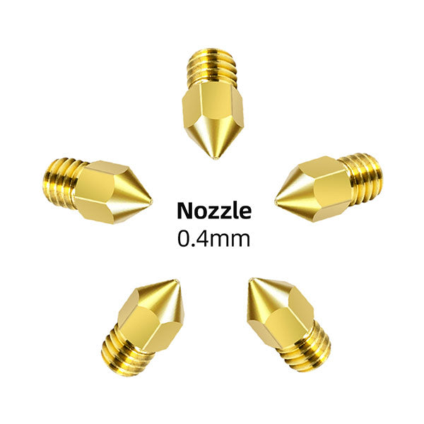 0.4mm Nozzle (5-Pieces) for Voxelab Aries 3D Printer | High-Quality 3D Printing Nozzles