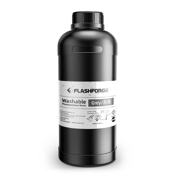 Flashforge Water Washable Resin 1KG | 405nm UV-Curing Bottle