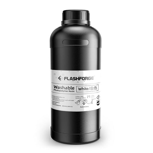 Flashforge Water Washable Resin 1KG | 405nm UV-Curing Bottle