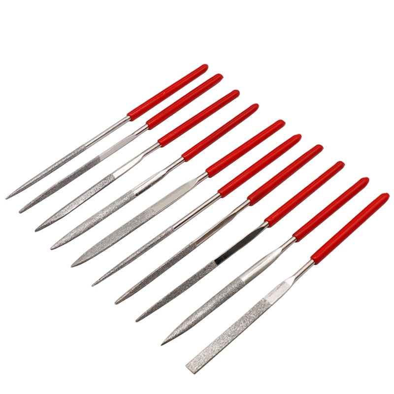 10-Pieces Diamond Mini Needle File Set